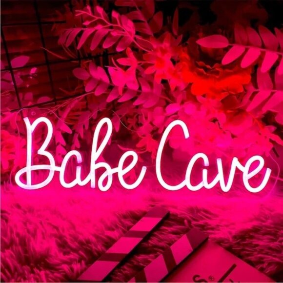 Urban Outfitters Other - Babe Cave Neon Pink LED Trending Light Decor Bedroom Bathroom Cafe Photo Prop
